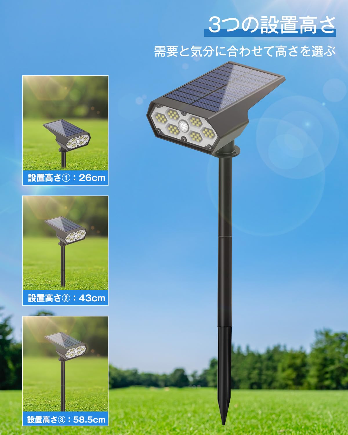 Amazon.co.jp : センサーライト 屋外 防水 人感センサー ソーラー